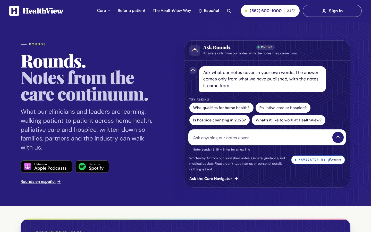 Rounds on hvhh.ai: Notes from the care continuum, with Ask Rounds