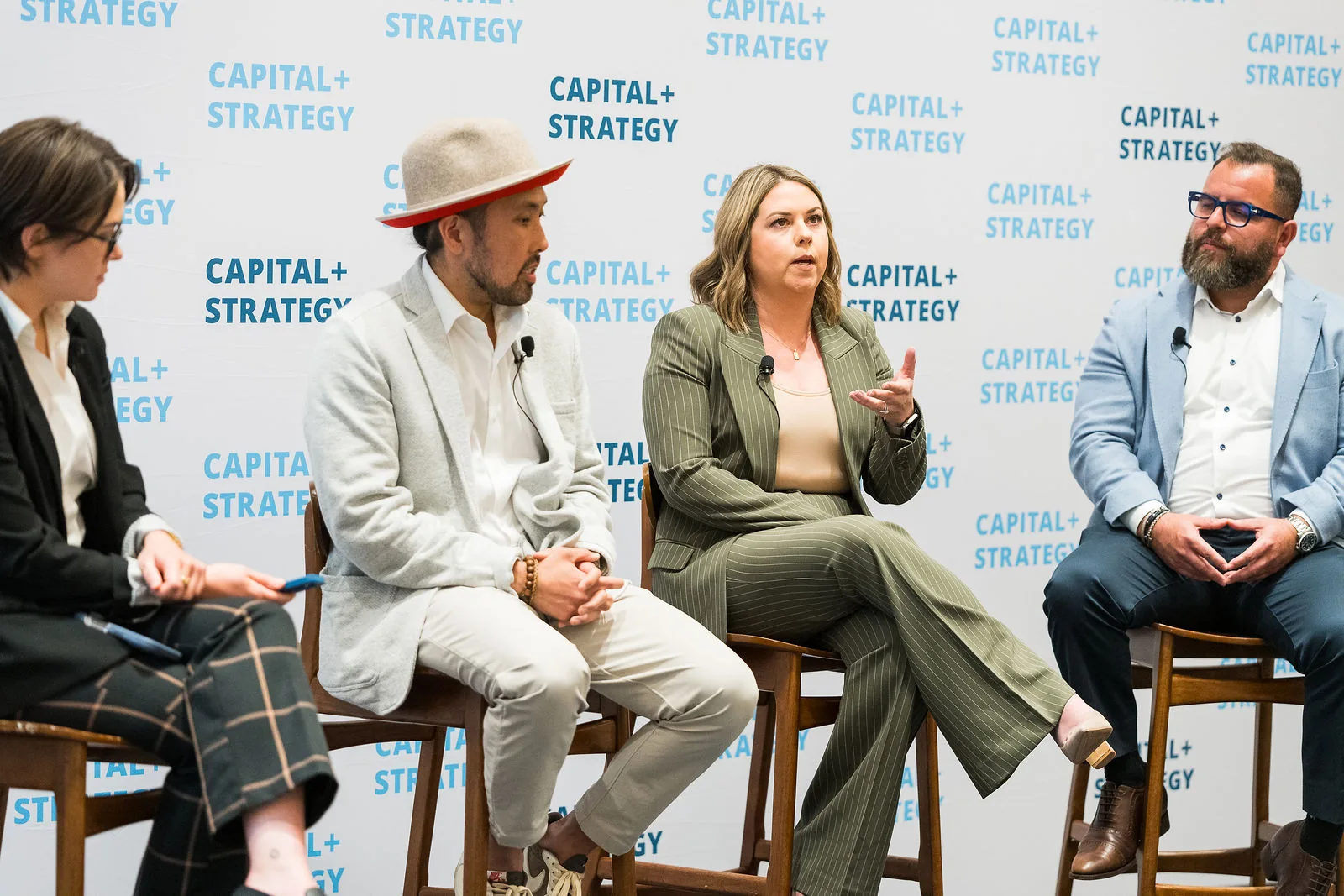 The Capital + Strategy panel in Orlando, Steven F. Gonzalez at right