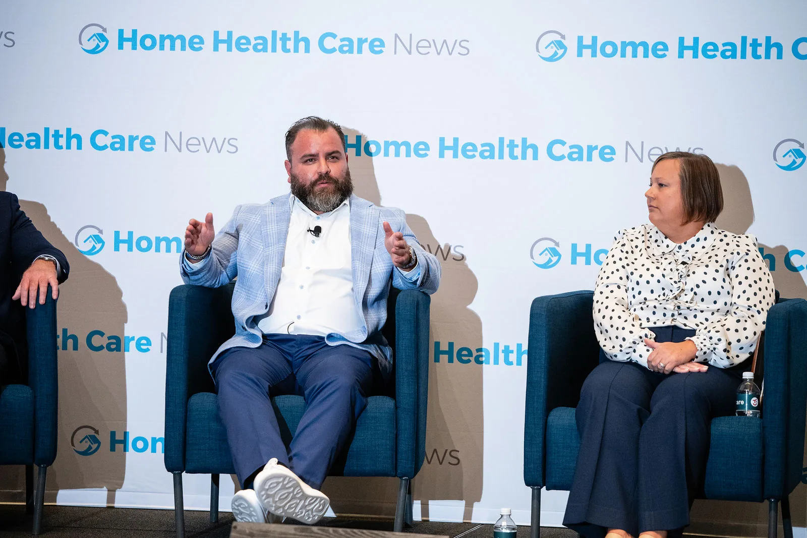 Steven F. Gonzalez on stage at the Home Health Care News FUTURE conference
